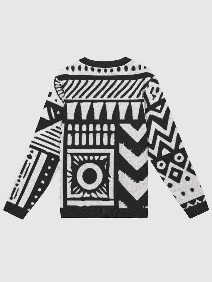 Geometric Elegance Knitted Africita Crewneck product image (8)